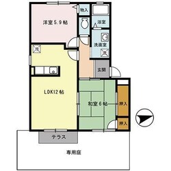 網干駅 バス10分  中出屋敷下車：停歩7分 1階の物件間取画像